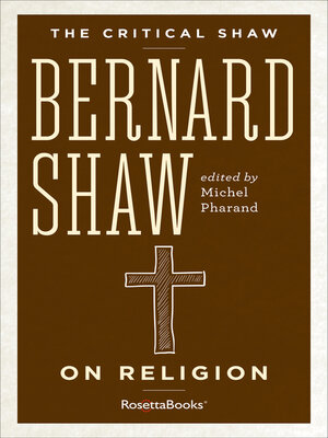 cover image of Bernard Shaw on Religion